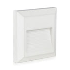 2W Oprawa Schodowa LED / Barwa:3000K / Obudowa: Biała / Kwadrat