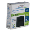 2W Oprawa Schodowa LED / Barwa:4000K / Obudowa: Czarna / Kwadrat