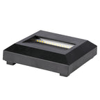 2W Oprawa Schodowa LED / Barwa:3000K / Obudowa: Czarna / Kwadrat