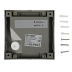2W Oprawa Schodowa LED / Barwa:3000K / Obudowa: Szara / Kwadrat