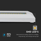 3W Oprawa Schodowa LED / Barwa:3000K / Obudowa: Biała / Kwadrat