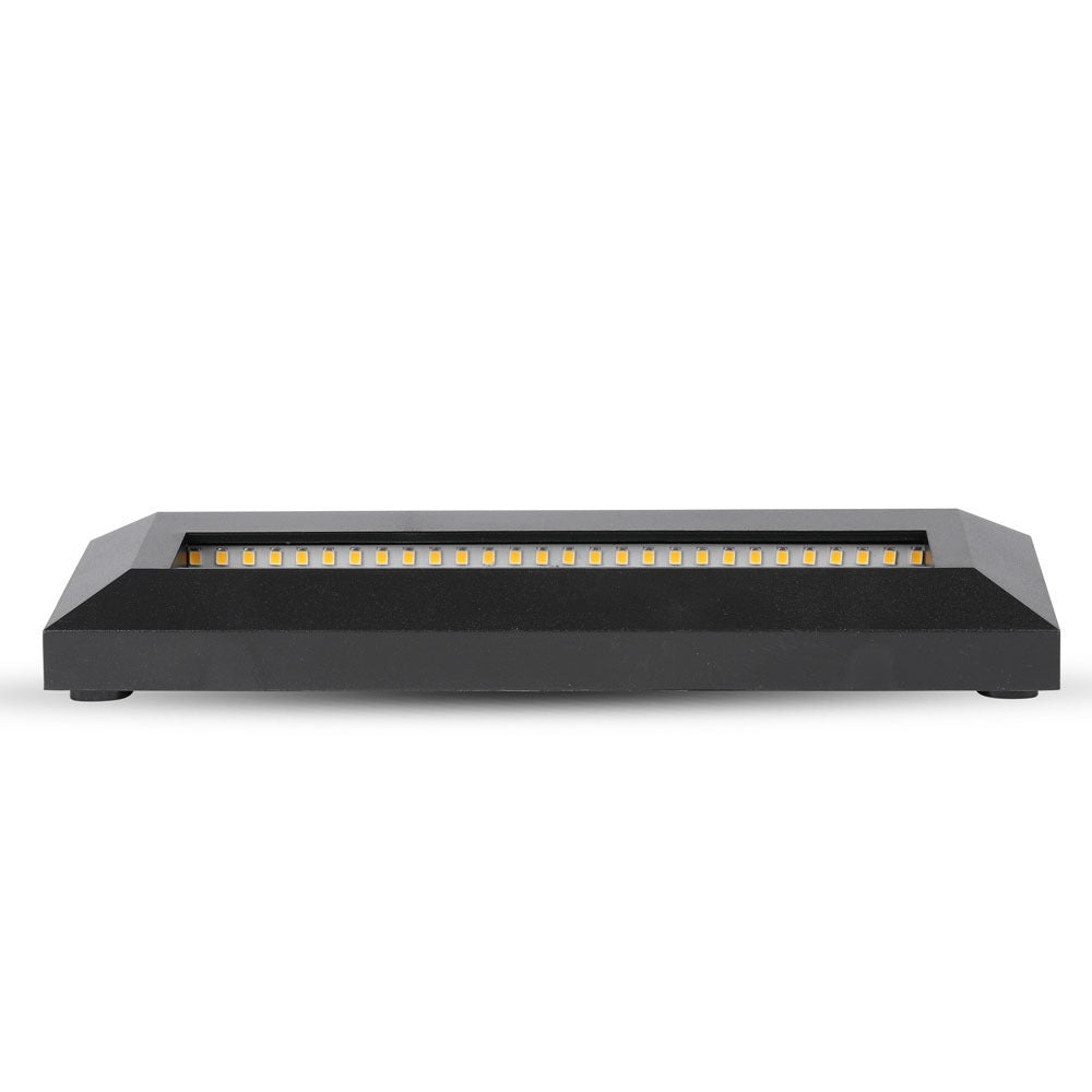 3W Oprawa Schodowa LED / Barwa:3000K / Obudowa: Czarna / Kwadrat