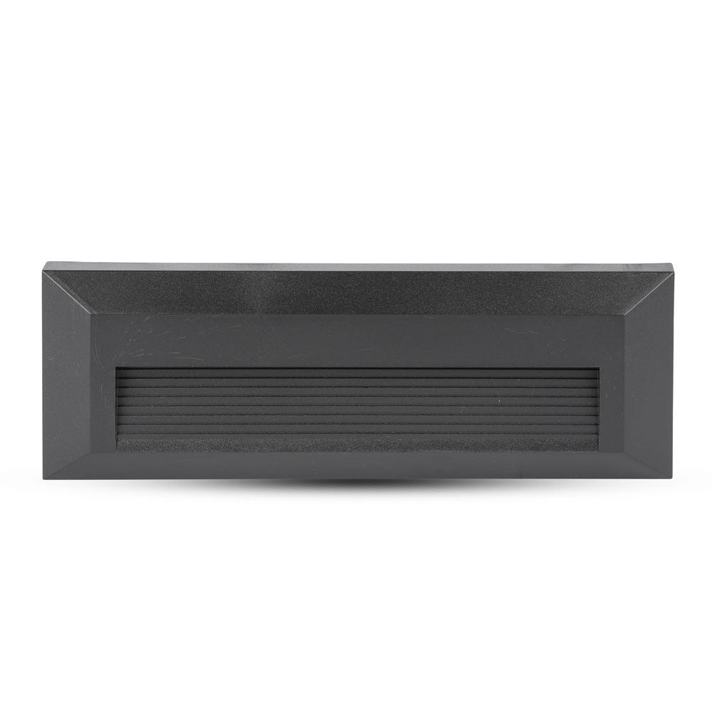 3W Oprawa Schodowa LED / Barwa:4000K / Obudowa: Czarna / Kwadrat