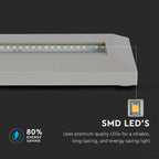 3W Oprawa Schodowa LED / Barwa:3000K / Obudowa: Szara / Kwadrat