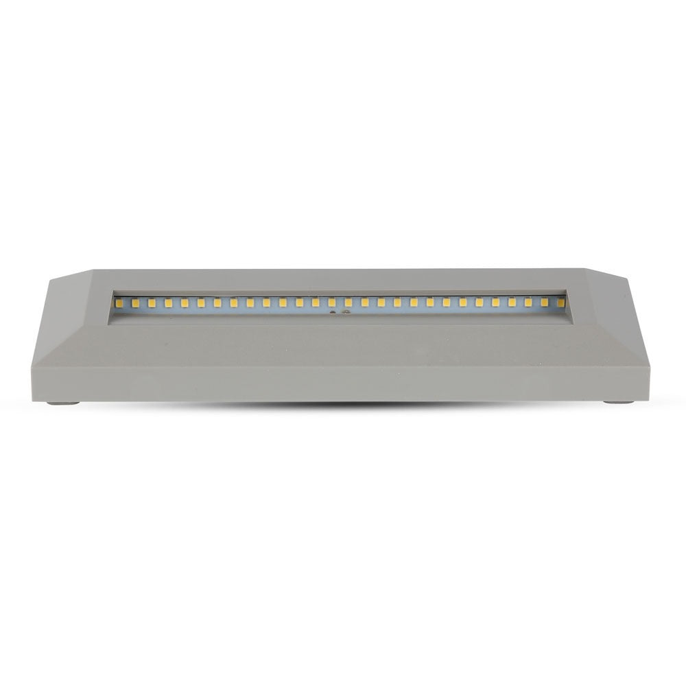 3W Oprawa Schodowa LED / Barwa:4000K / Obudowa: Szara / Kwadrat