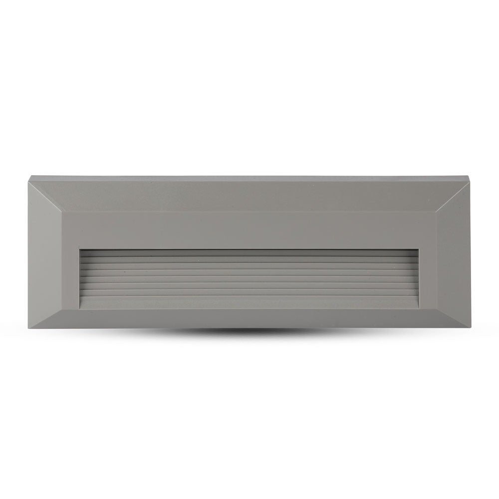 3W Oprawa Schodowa LED / Barwa:4000K / Obudowa: Szara / Kwadrat