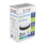 12W Plafon Owalny / IP54 / Barwa:4000K / Obudowa: Czarna