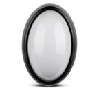 12W Plafon Owalny / IP54 / Barwa:6400K / Obudowa: Czarna