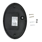 12W Plafon Owalny / IP54 / Barwa:4000K / Obudowa: Czarna