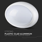 12WPlafon LED Owalny / IP54 / Barwa:3000K / Obudowa: Biała