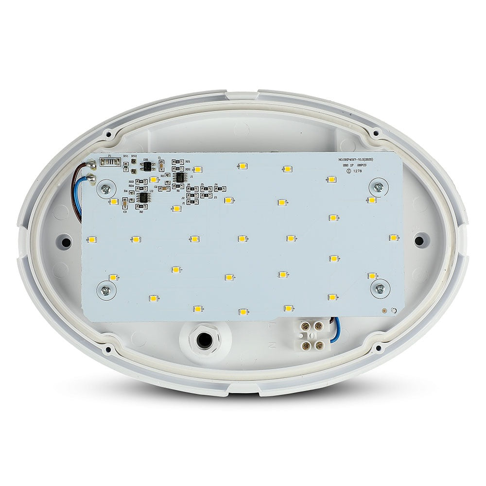 12WPlafon LED Owalny / IP54 / Barwa:3000K / Obudowa: Biała