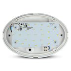 12WPlafon LED Owalny / IP54 / Barwa:3000K / Obudowa: Biała