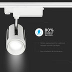 35W LED Tracklight/ Barwa:6400K / Obudowa: Biała / 5 Lat gwarancji