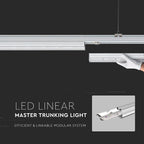 50W Lampa Liniowa LED / Barwa:4000K / Podwójna asymetryczna soczewka