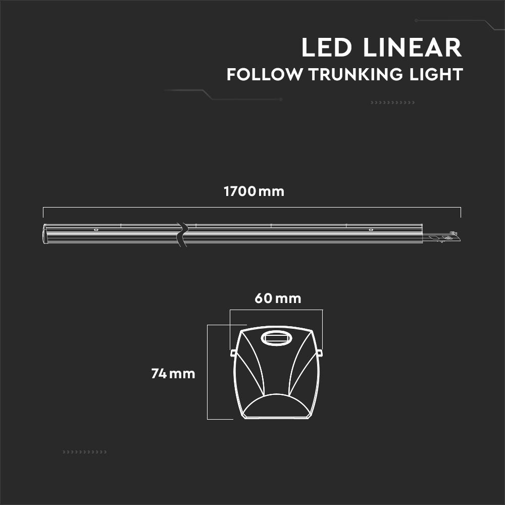 50W Lampa Liniowa LED z łączeniem / Barwa:4000K / Kąt 90'