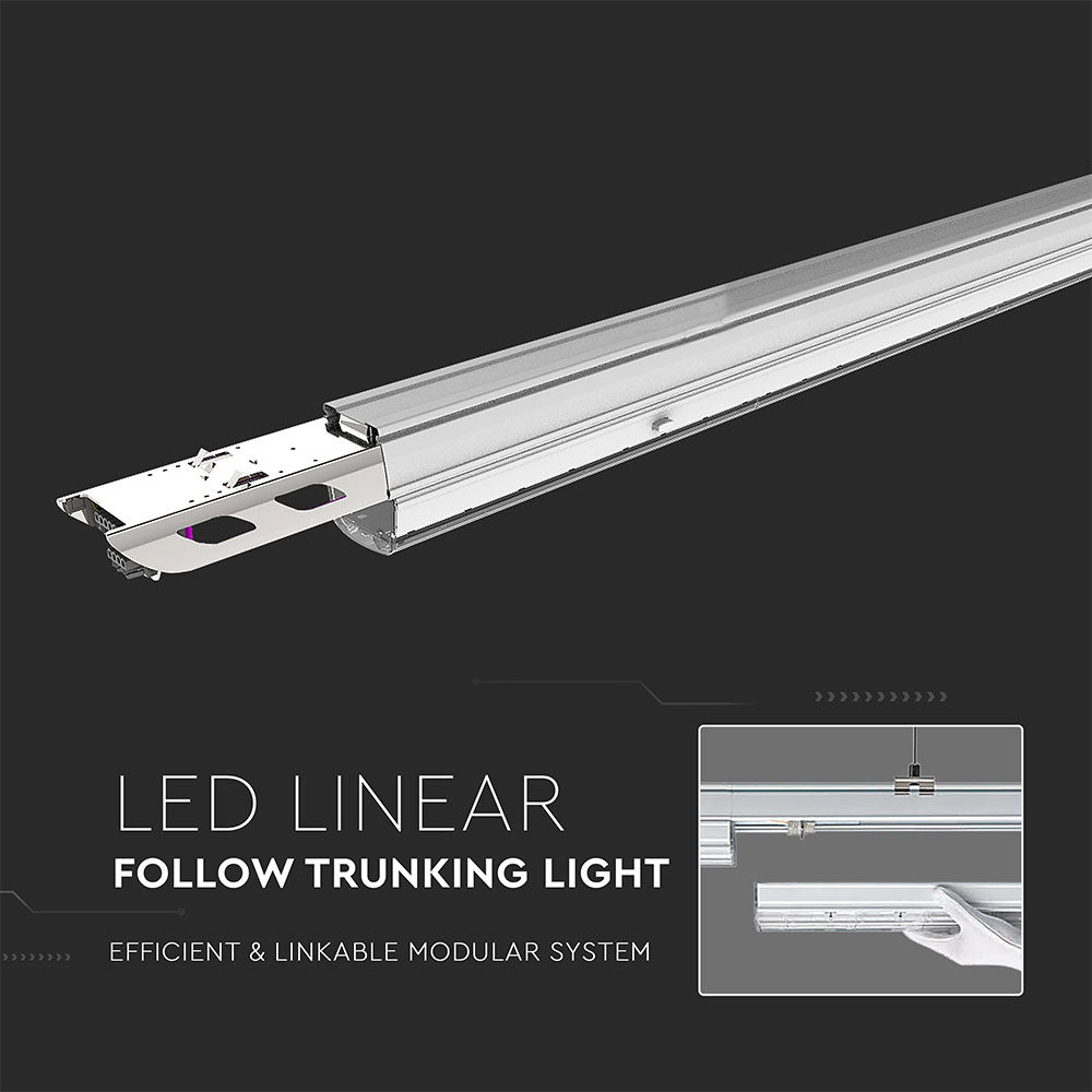 50W Lampa Liniowa LED z łączeniem / Barwa:4000K / Podwójna asymetryczna soczewka