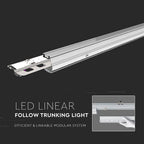 50W Lampa Liniowa LED z łączeniem / Barwa:4000K / Podwójna asymetryczna soczewka
