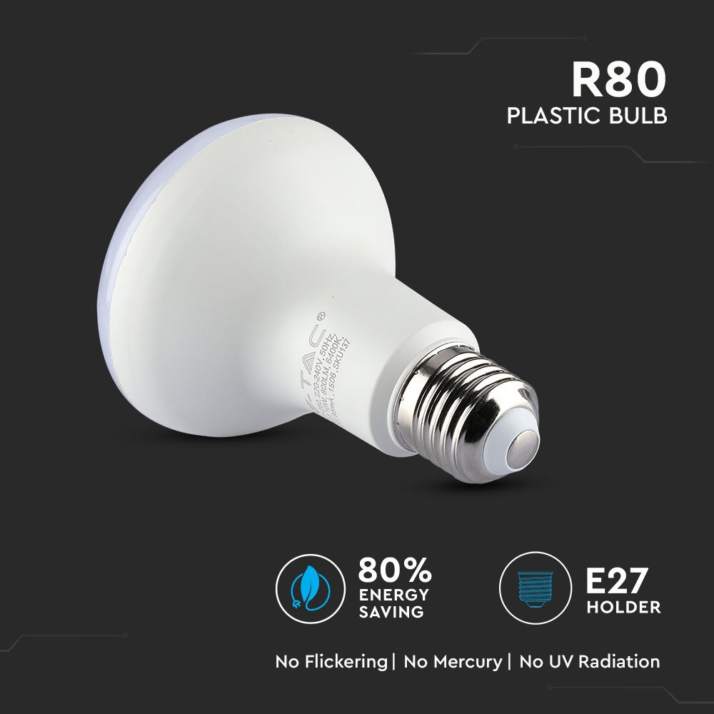 10W R80 Żarówka LED / Chip SAMSUNG / Barwa:4000K / Trzonek:E27