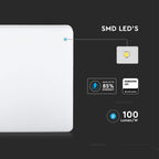 15W Plafon LED / IP44 / Chip Samsung / Barwa:3000K / Klosz PC / Kwadrat