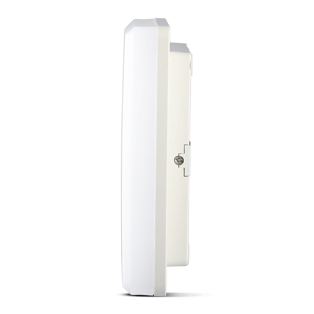 15W Plafon LED / IP44 / Chip Samsung / Barwa:3000K / Klosz PC / Kwadrat