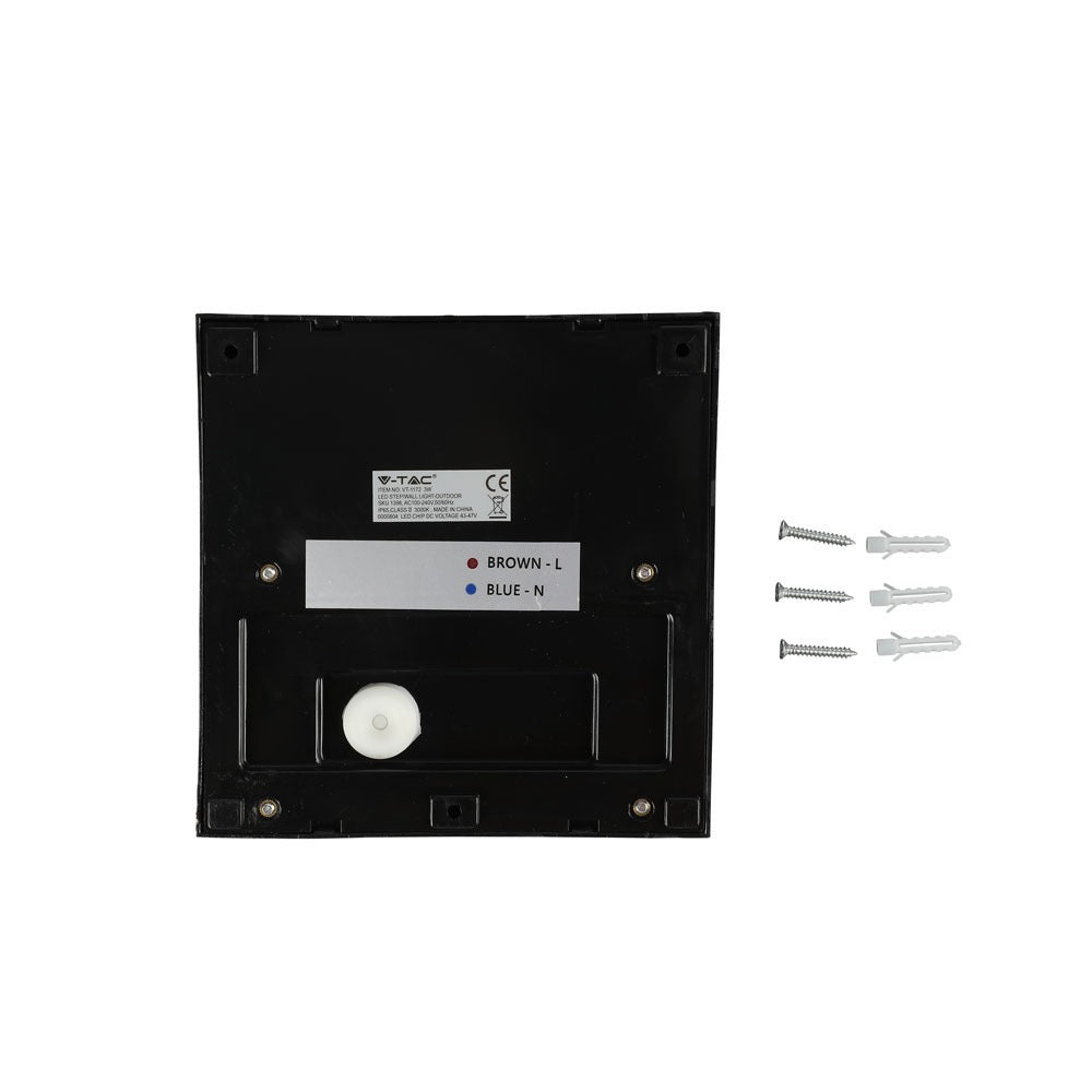 3W Oprawa Schodowa LED / Barwa:4000K / Obudowa: Czarna