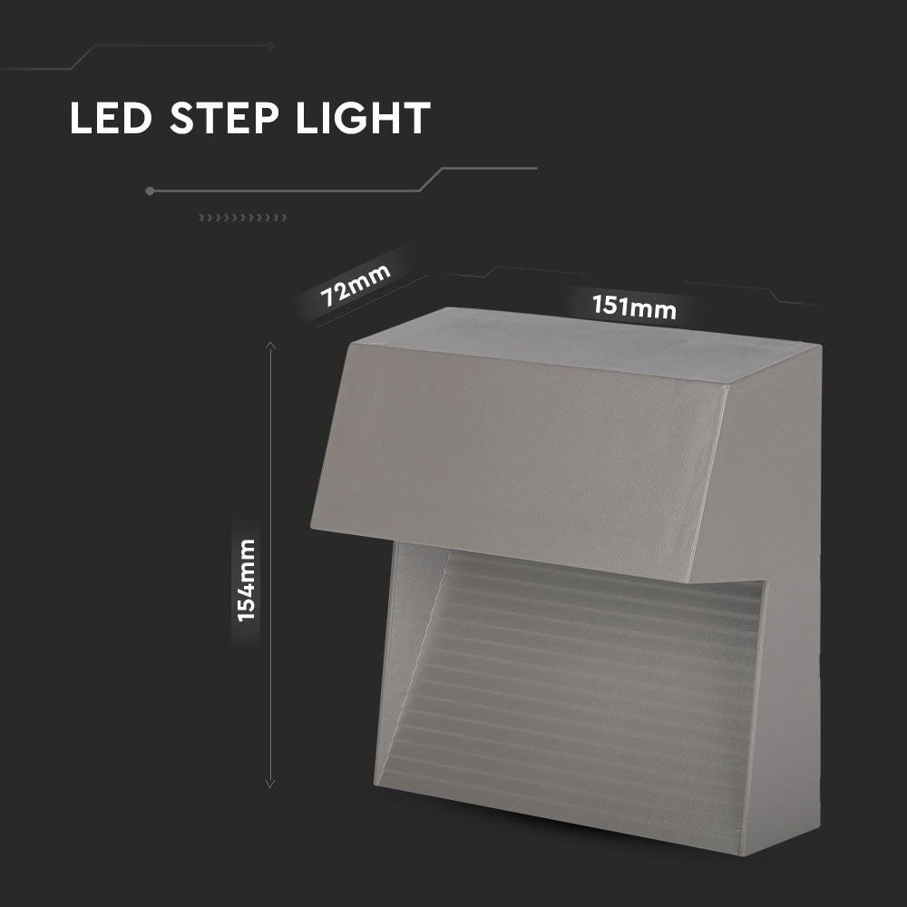 3W Oprawa Schodowa LED / Barwa:3000K / Obudowa: Szara