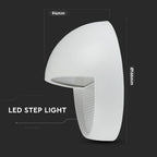 3W Oprawa Schodowa LED / Barwa:3000K / Obudowa: Biała / Okrągły