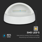 3W Oprawa Schodowa LED / Barwa:4000K / Obudowa: Biała / Okrągły