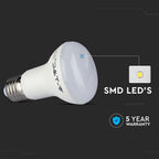 8W R63 Żarówka LED / Chip SAMSUNG / Barwa:3000K / Trzonek:E27