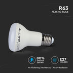 8W R63 Żarówka LED / Chip SAMSUNG / Barwa:3000K / Trzonek:E27