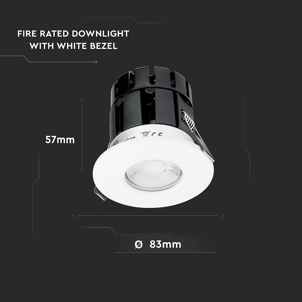 D 10W Oprawa wpuszczana LED odporna na ogień / Sterowanie: Bluetooth / IP65 / Ściemniana