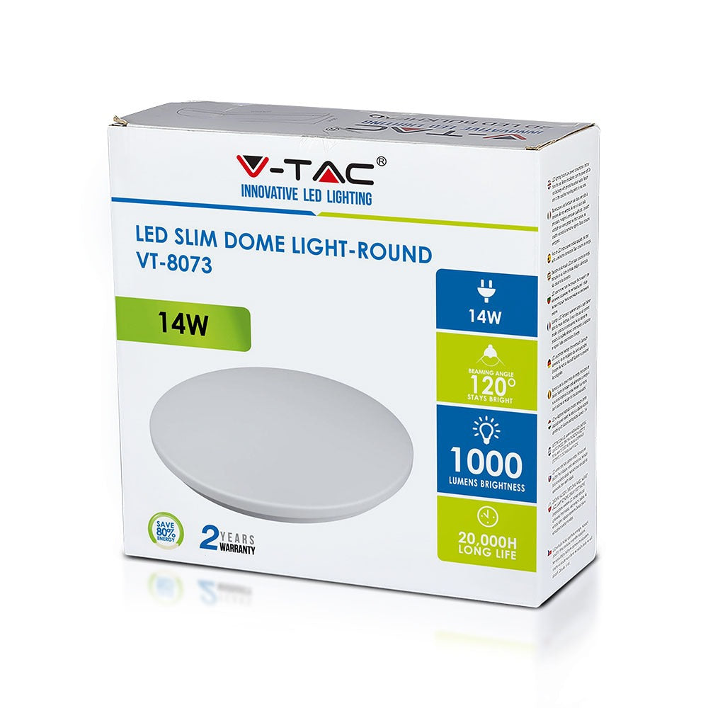 14W Plafon LED / Klosz: Mleczny / Barwa:4000K