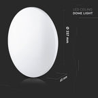 14W Plafon LED / Klosz: Mleczny / Barwa:4000K