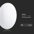 14W Plafon LED / Klosz: Mleczny / Barwa:4000K