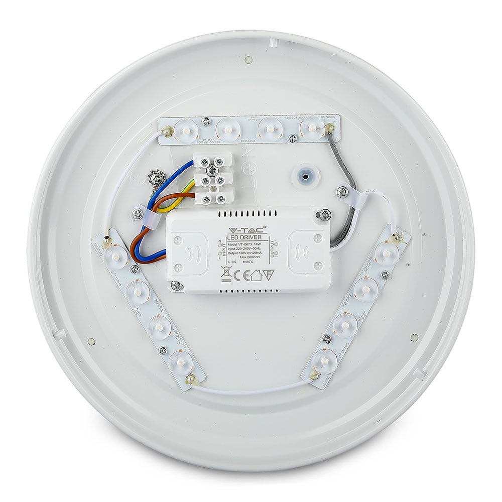 14W Plafon LED / Klosz: Mleczny / Barwa:4000K