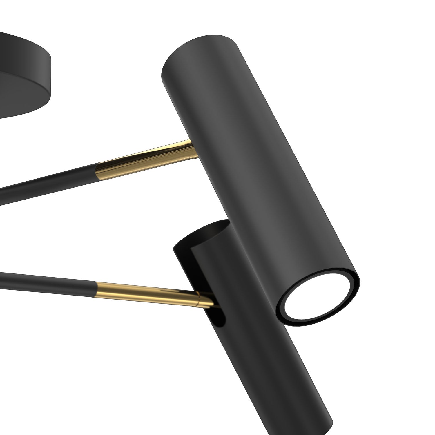 plafon prosty Axion black/gold 3xGU10