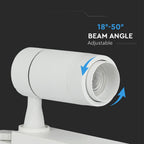 15W Lampa LED na szynoprzewód / Sterowanie: Bluetooth / Barwa: 3w1 / Biały