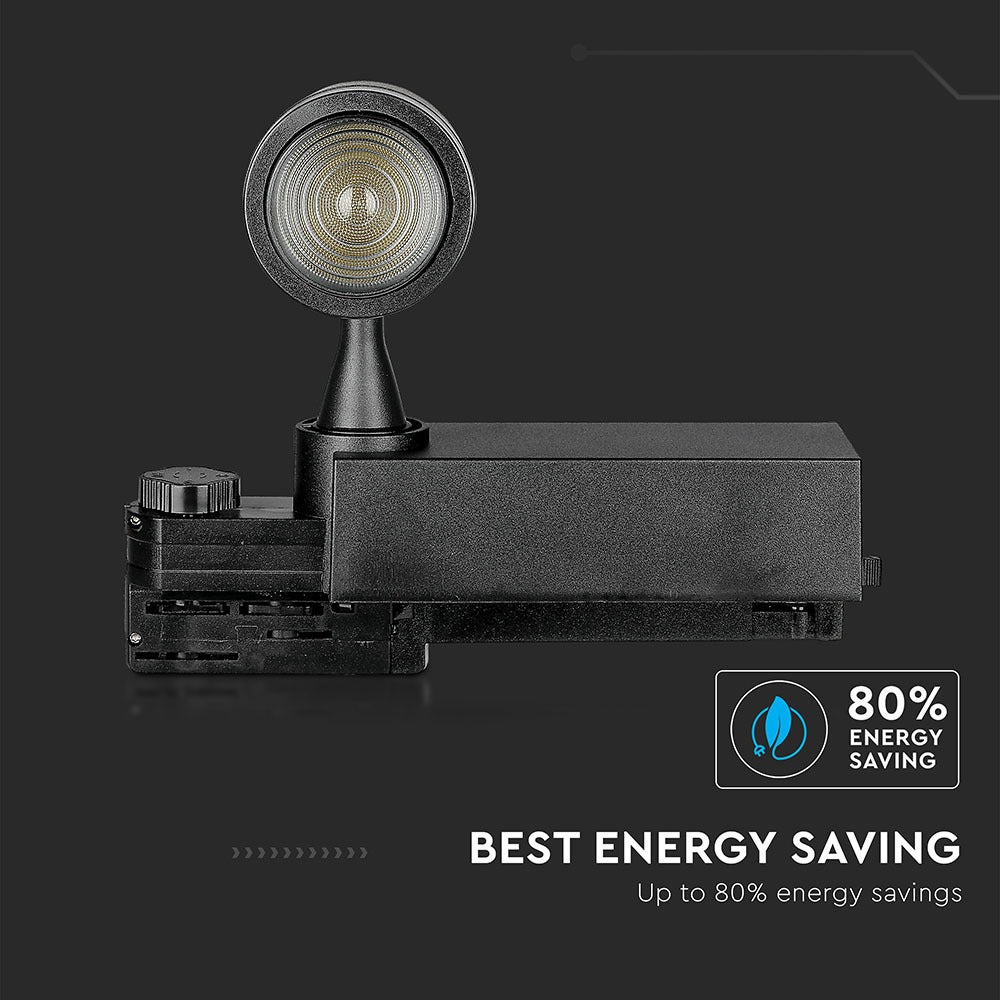 15W Lampa LED na szynoprzewód / Sterowanie: Bluetooth / Barwa: 3w1 / Czarny
