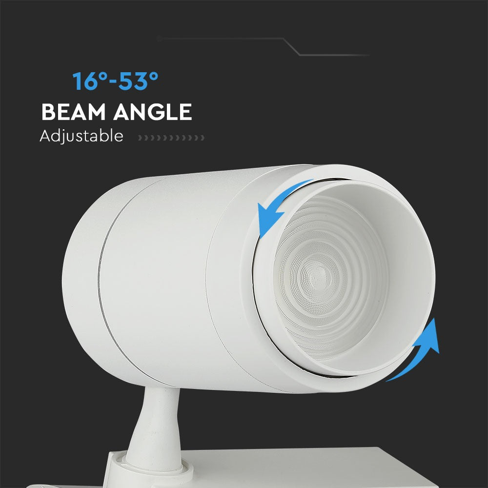35W Lampa LED na szynoprzewód / Sterowanie: Bluetooth / Barwa: 3w1 / Biały