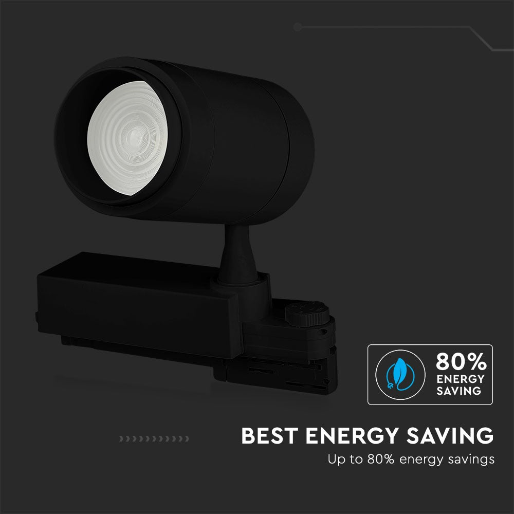 35W Lampa LED na szynoprzewód / Sterowanie: Bluetooth / Barwa: 3w1 / Czarny