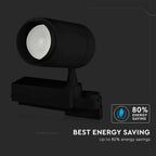 35W Lampa LED na szynoprzewód / Sterowanie: Bluetooth / Barwa: 3w1 / Czarny
