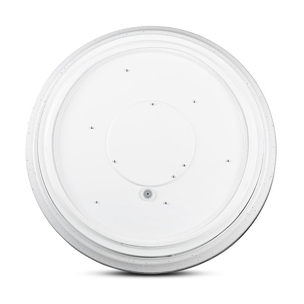20W/40W/20W Dekoracyjny plafon LED / Barwa: 3w1 / Ściemniany / Klosz z efektem fali