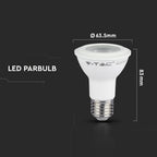 7W PAR 20 Żarówka LED / Chip SAMSUNG / Barwa:4000K / Trzonek:E27