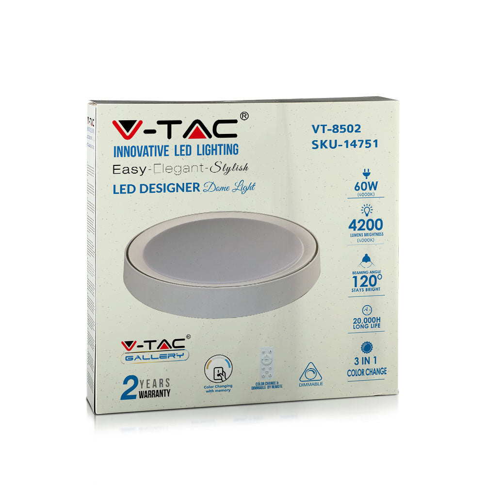 30W/60W/30W Dekoracyjny plafon LED / Barwa: 3w1 / Ściemniany