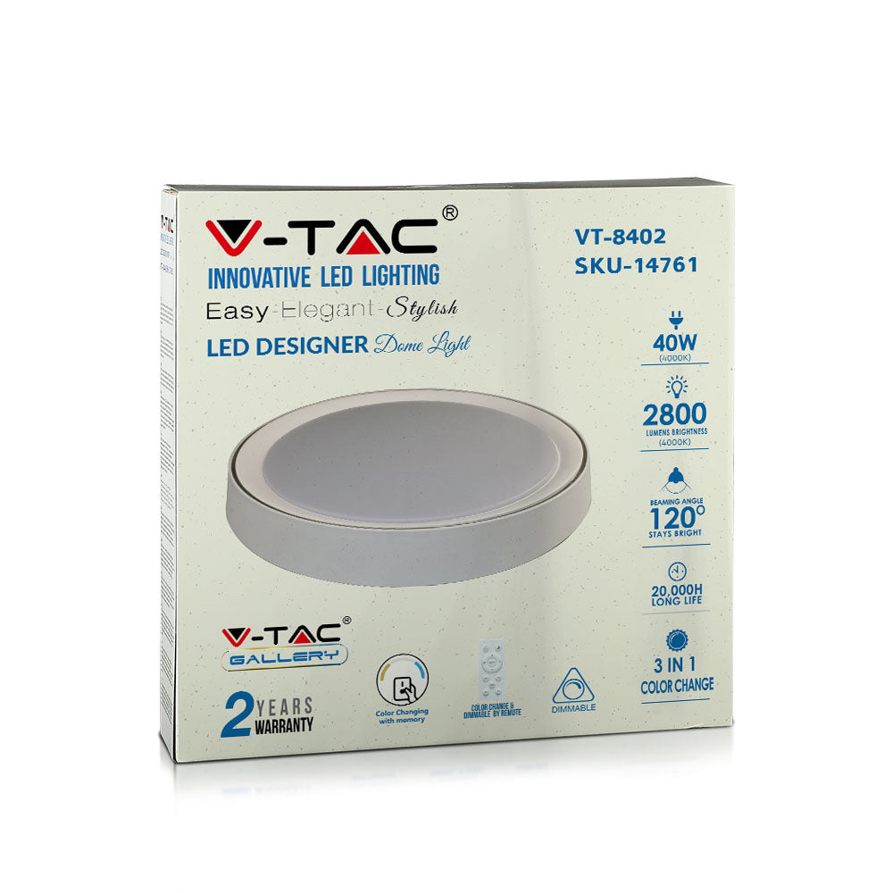 20W/40W/20W Dekoracyjny plafon LED / Barwa: 3w1 / Ściemniany