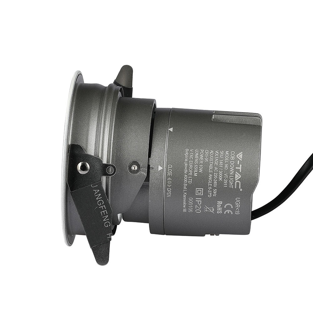 10W Oprawa wpuszczana reflektor LED / Barwa:4000K / Kąt 27'