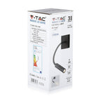3W Kinkiet hotelowy LED / Barwa:3000K / Czarny