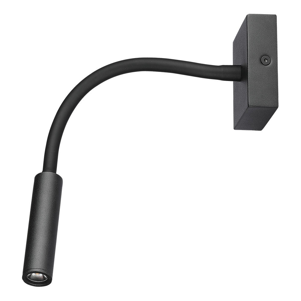 3W Kinkiet hotelowy LED / Barwa:3000K / Czarny