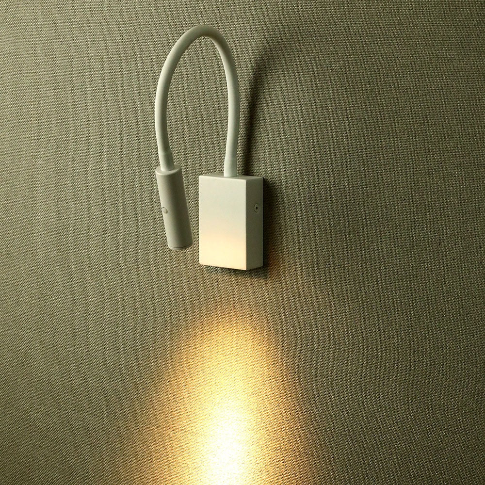 3W Kinkiet hotelowy LED / Barwa:3000K / Biały