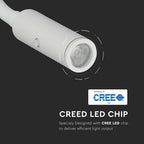 3W Kinkiet hotelowy LED / Barwa:3000K / Biały